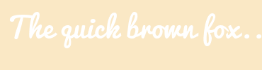 Image with Font Color FFFFFF and Background Color FAE8C5